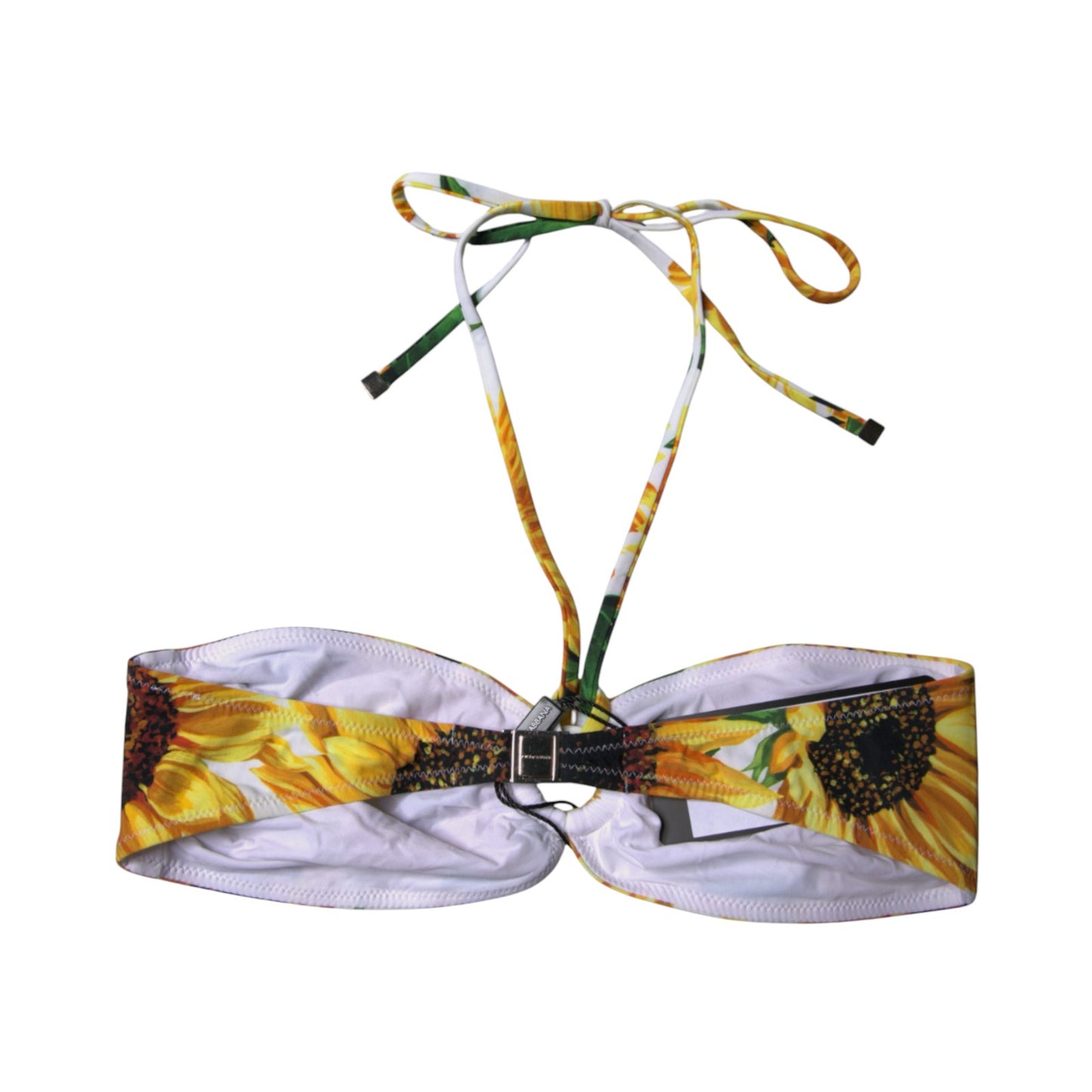Traje de baño de bikini con cuello halter y estampado floral multicolor