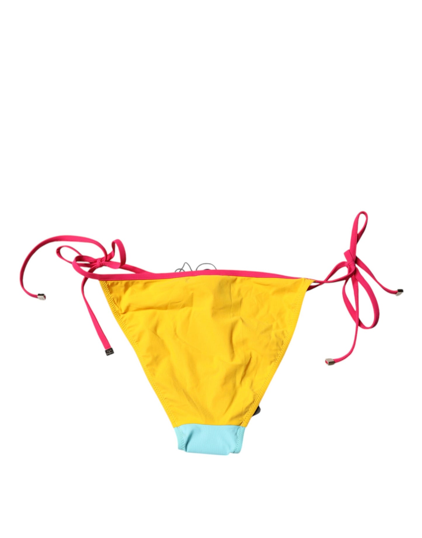 Traje de baño con logo multicolor y parte inferior de bikini