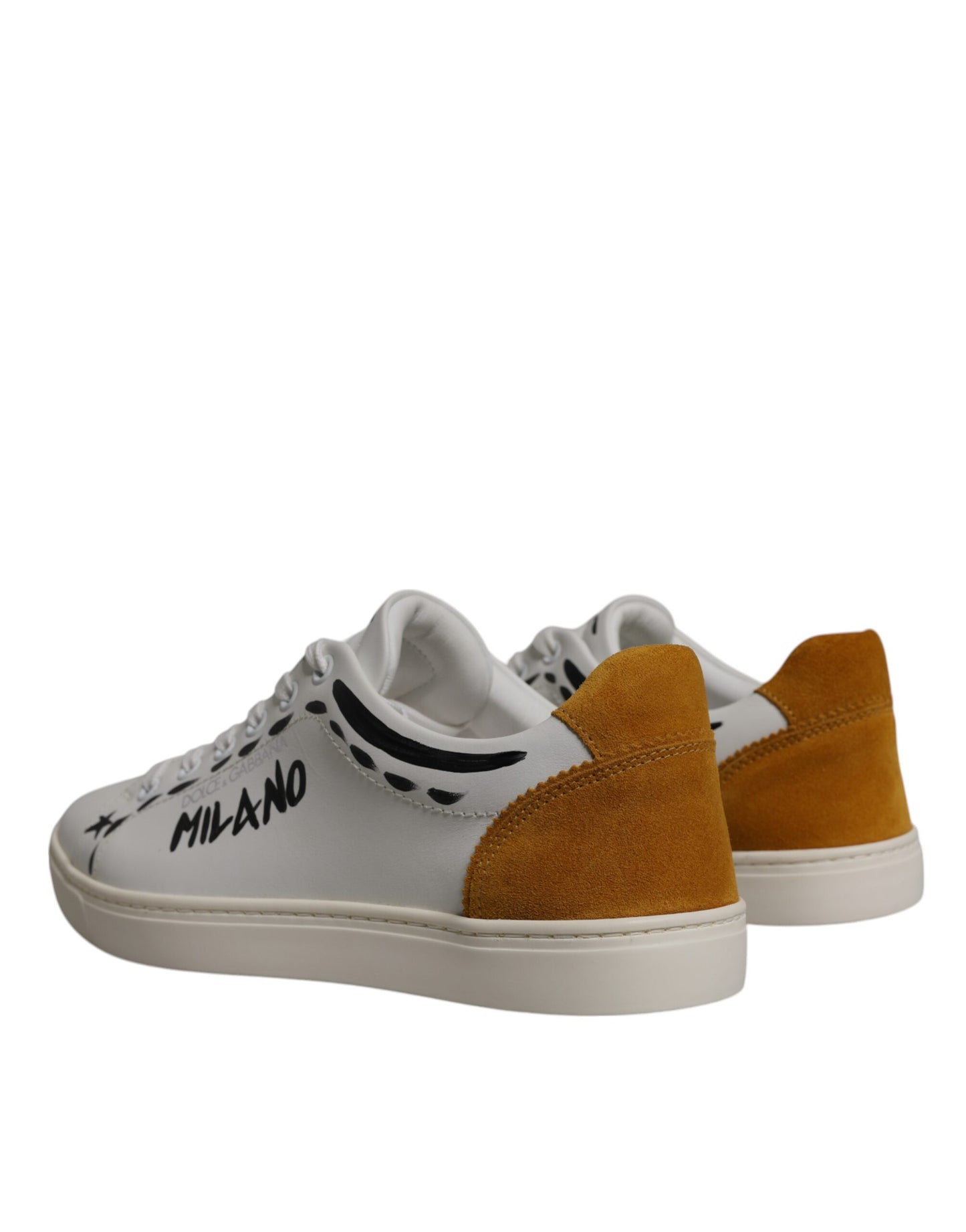Zapatillas bajas de piel de ante blanca