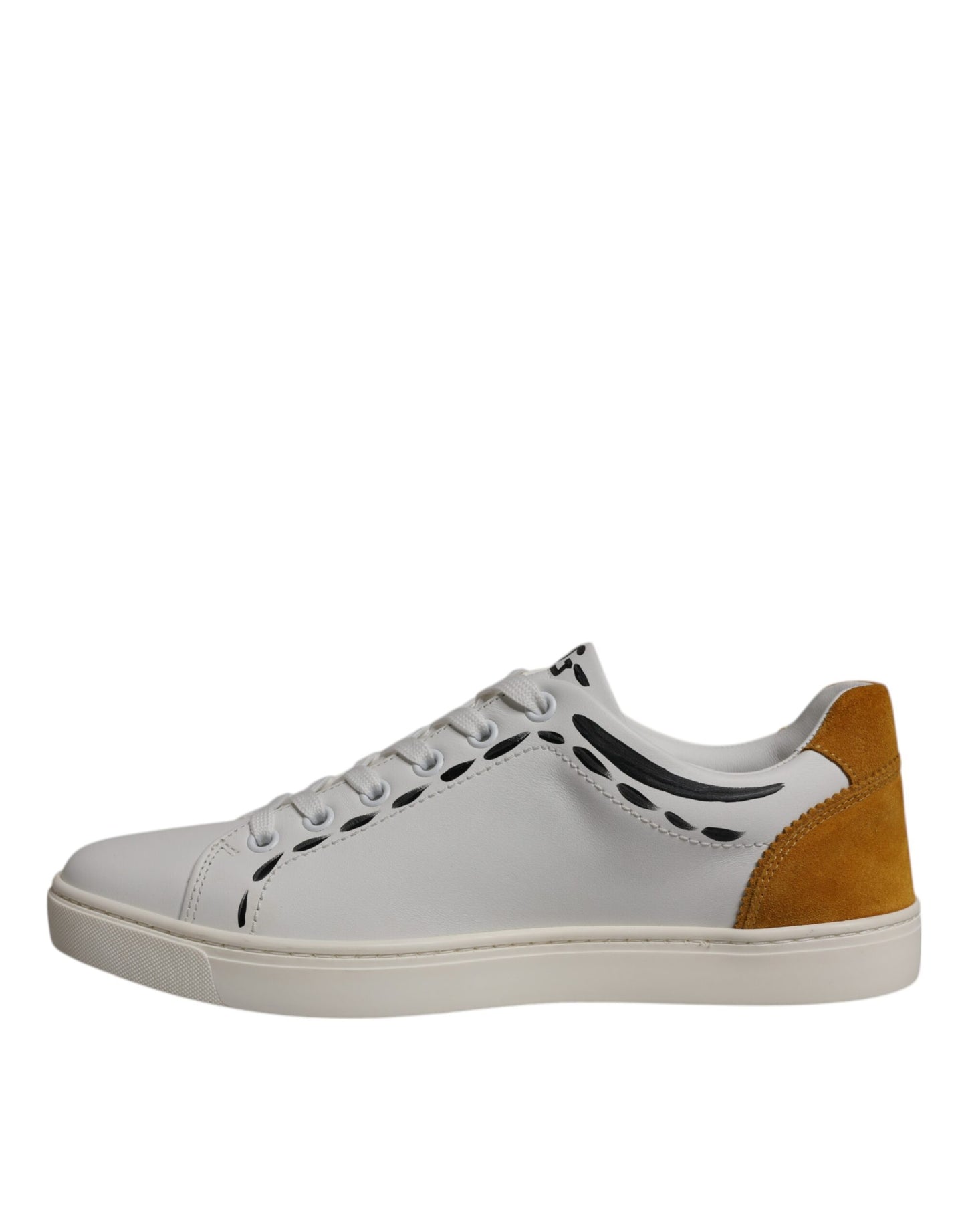 Zapatillas bajas de piel de ante blanca
