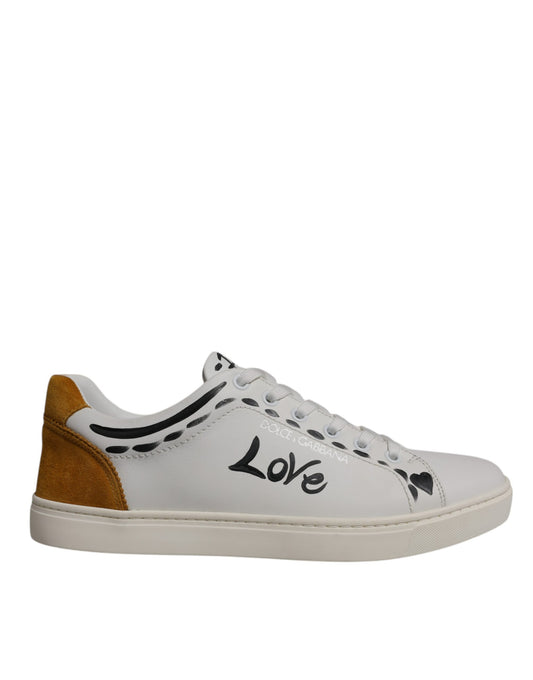 Zapatillas bajas de piel de ante blanca