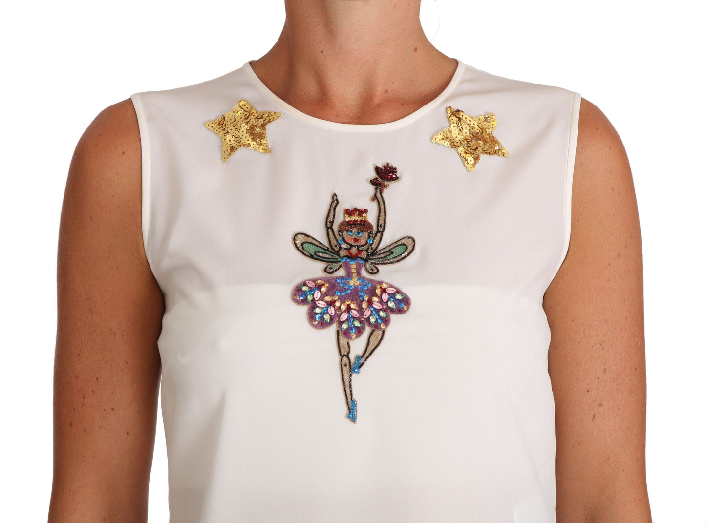 Blusa de seda con cristales encantados