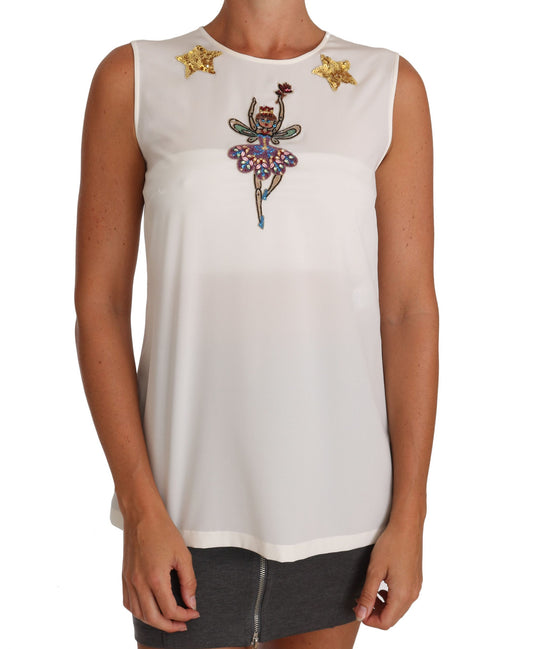 Blusa de seda con cristales encantados