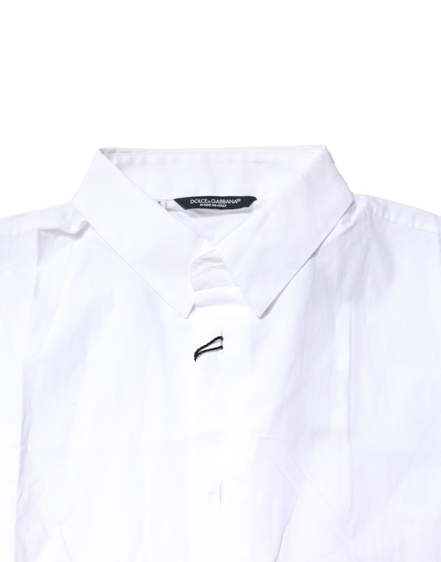 Polo informal de algodón blanco con botones para hombre