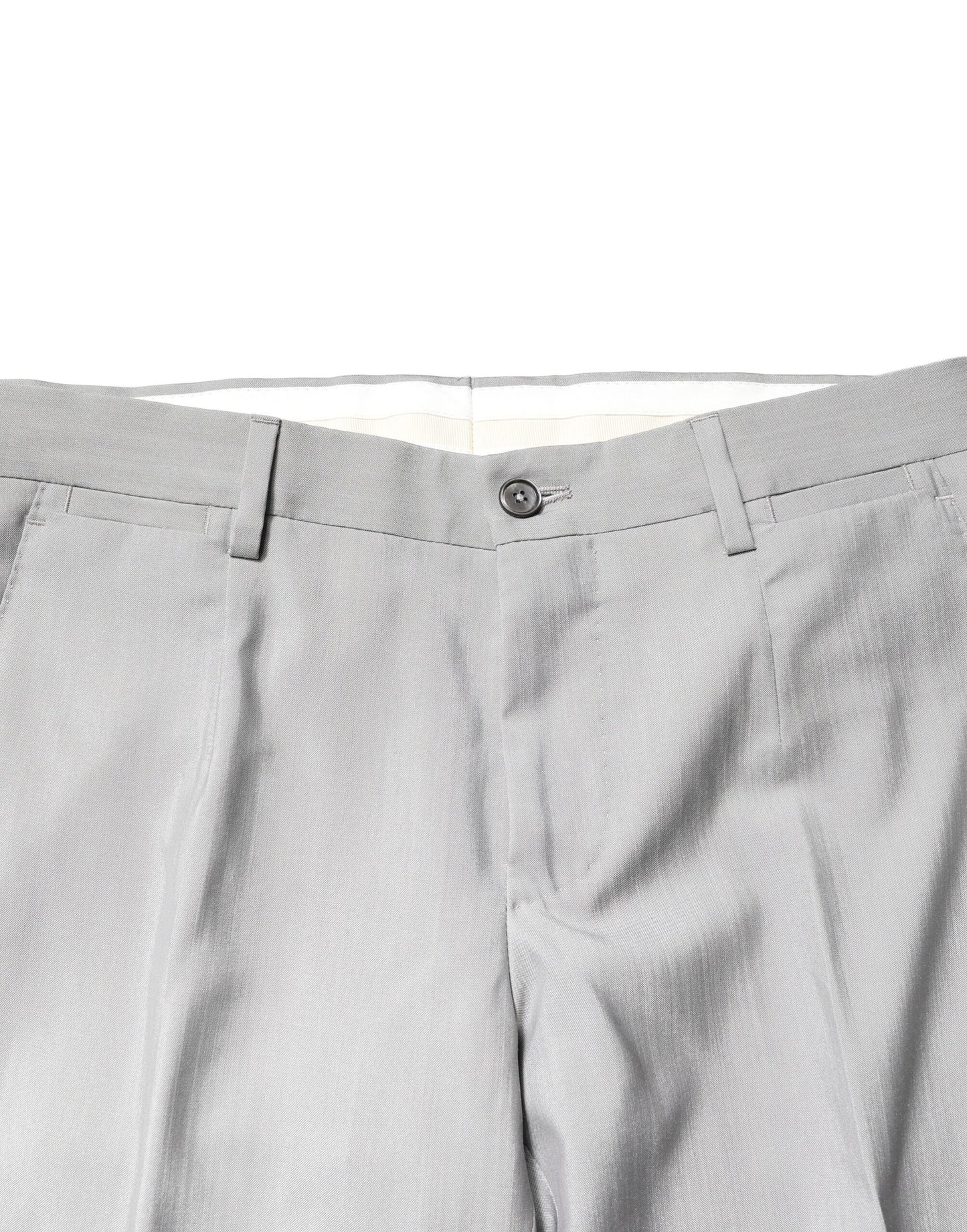 Traje formal de 2 piezas de lana gris claro dorado
