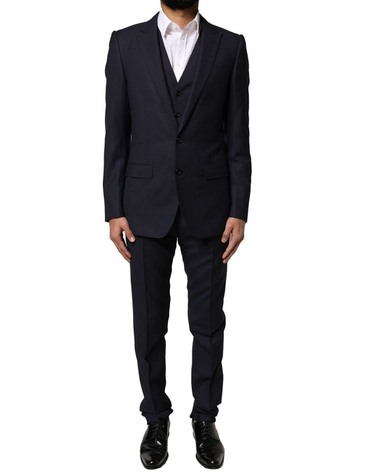 Traje formal de tres piezas MARTINI de fantasía negra