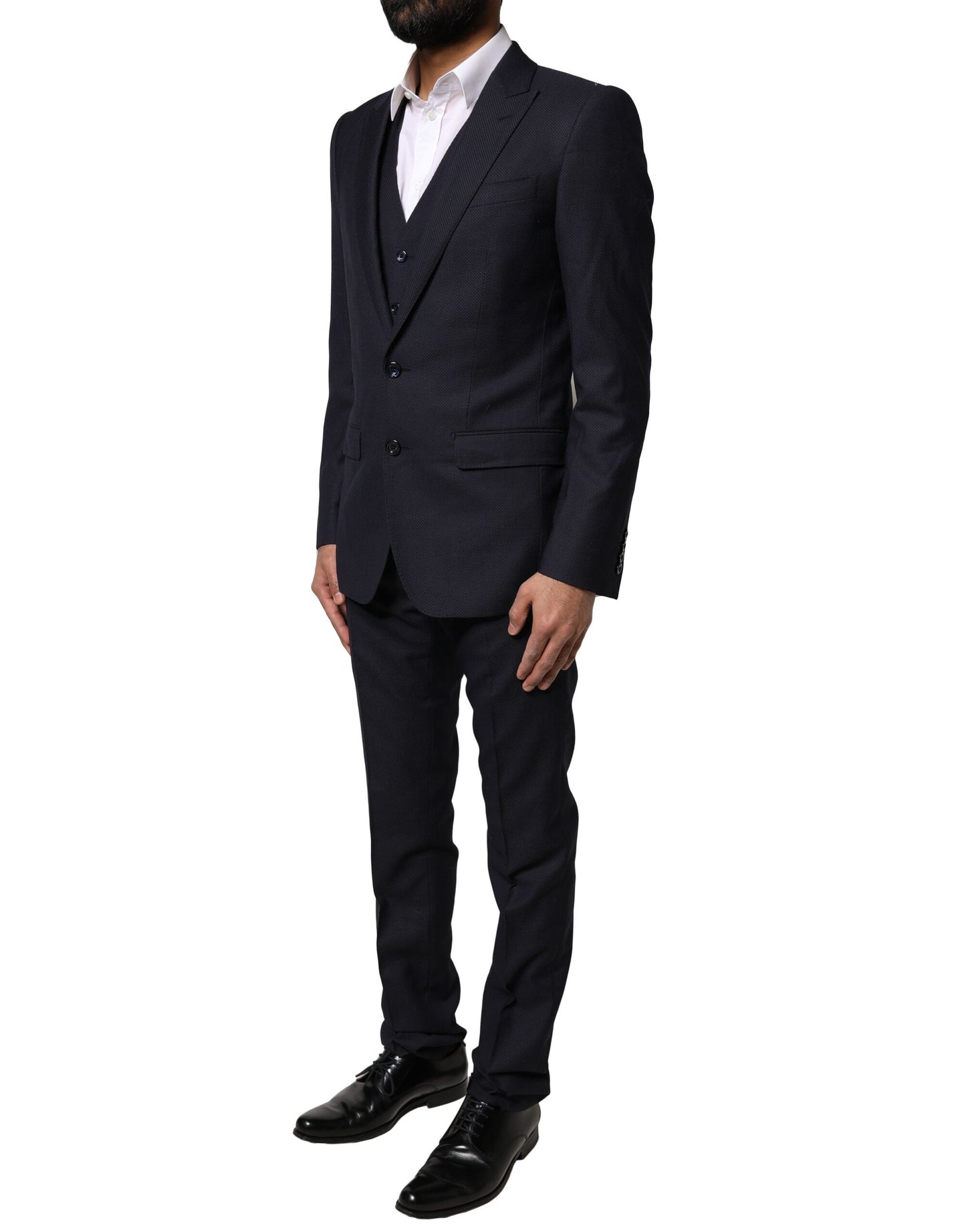 Traje formal de tres piezas MARTINI de fantasía negra