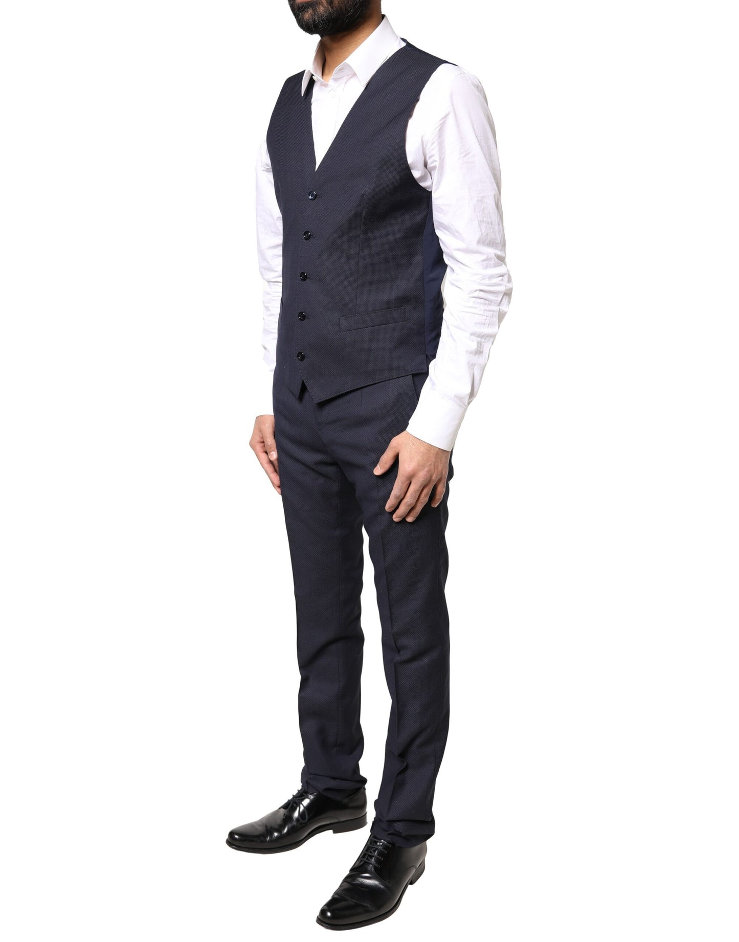 Traje formal de tres piezas MARTINI de fantasía negra