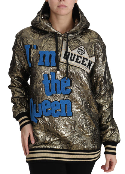 Sudadera con capucha multicolor "Soy la reina"