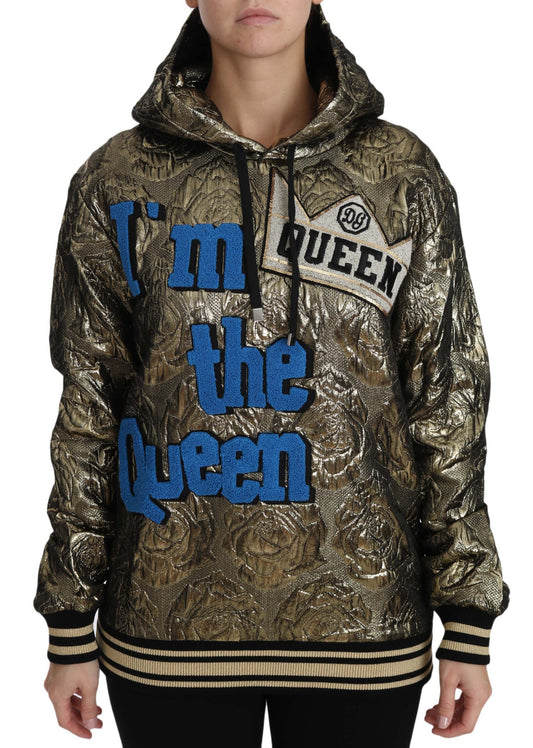 Sudadera con capucha multicolor "Soy la reina"