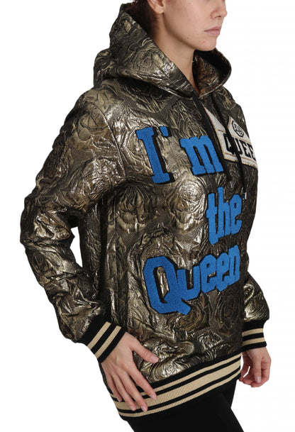 Sudadera con capucha multicolor "Soy la reina"