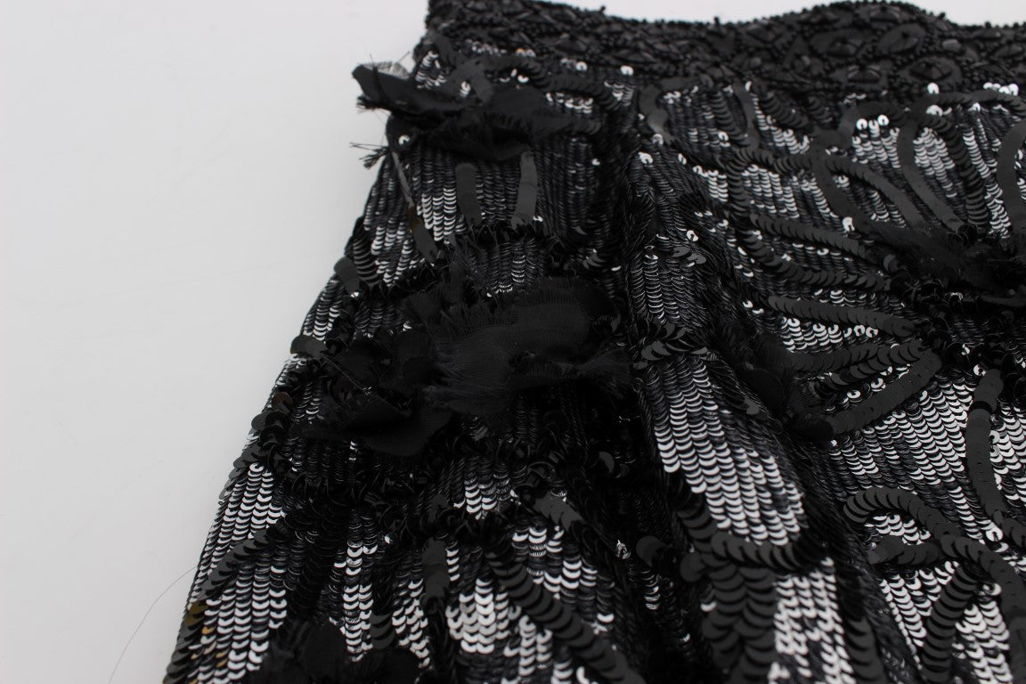 Mini shorts de diseñador de cintura alta con lentejuelas