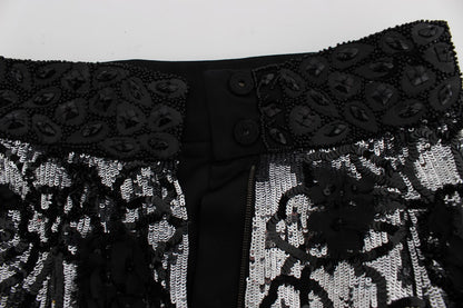 Mini shorts de diseñador de cintura alta con lentejuelas