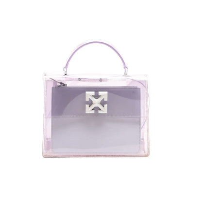 Bolso bandolera de PVC blanco