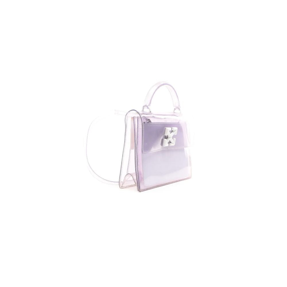 Bolso bandolera de PVC blanco