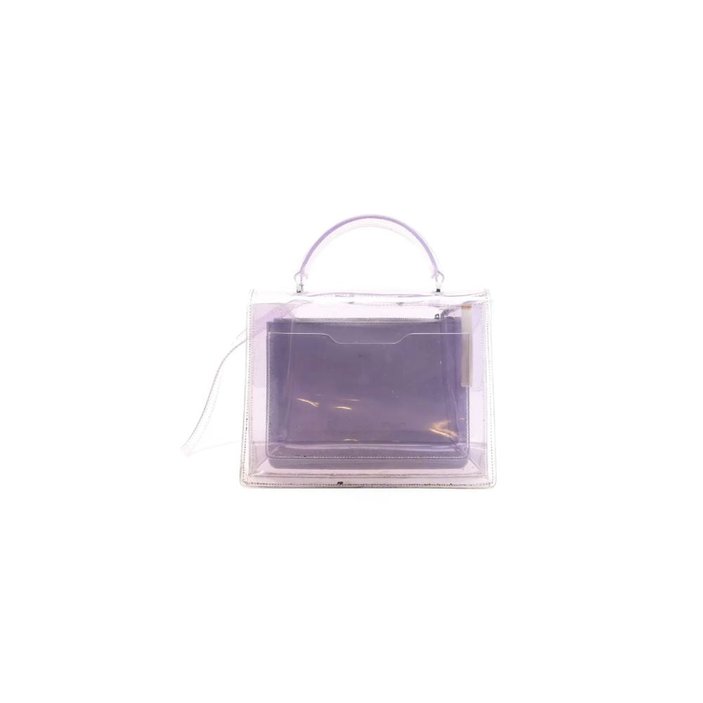 Bolso bandolera de PVC blanco