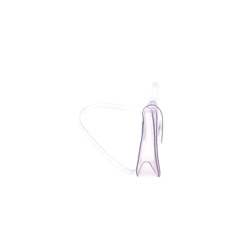 Bolso bandolera de PVC blanco