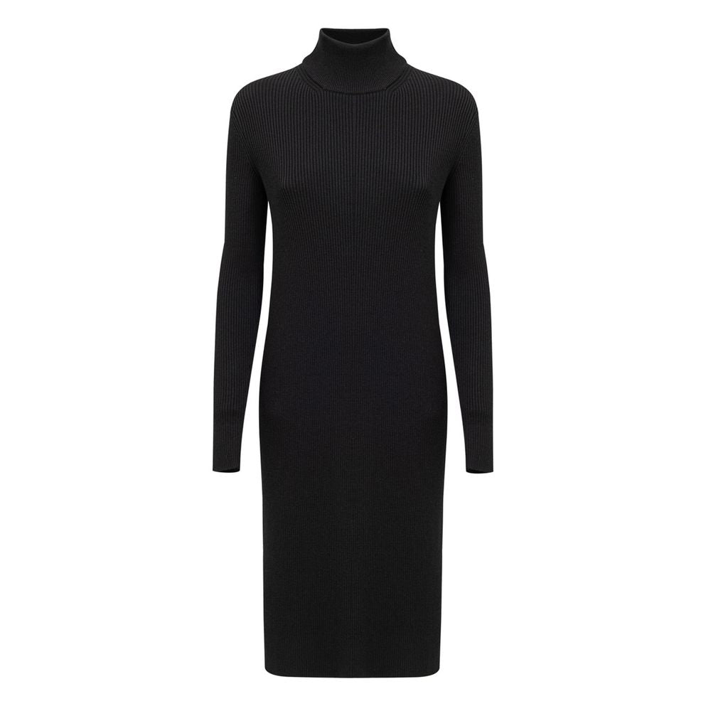 Vestido de lana negro