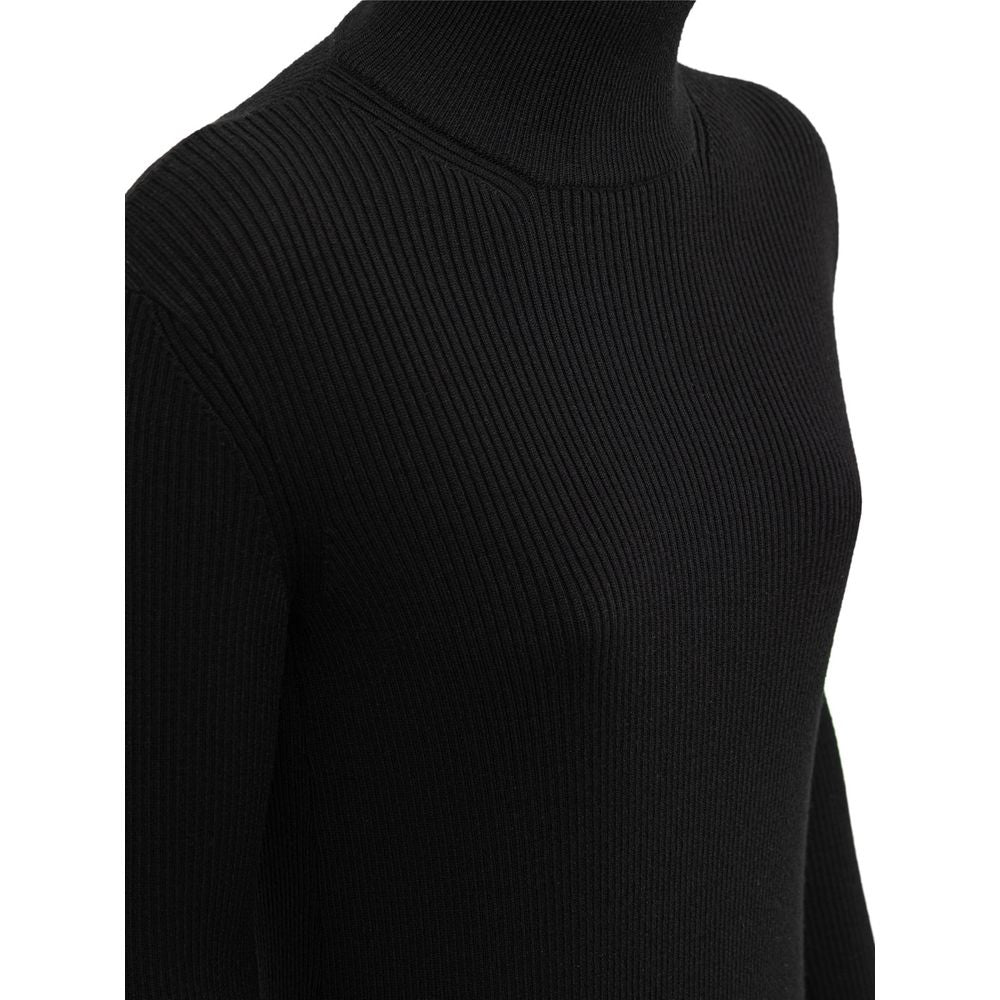 Vestido de lana negro