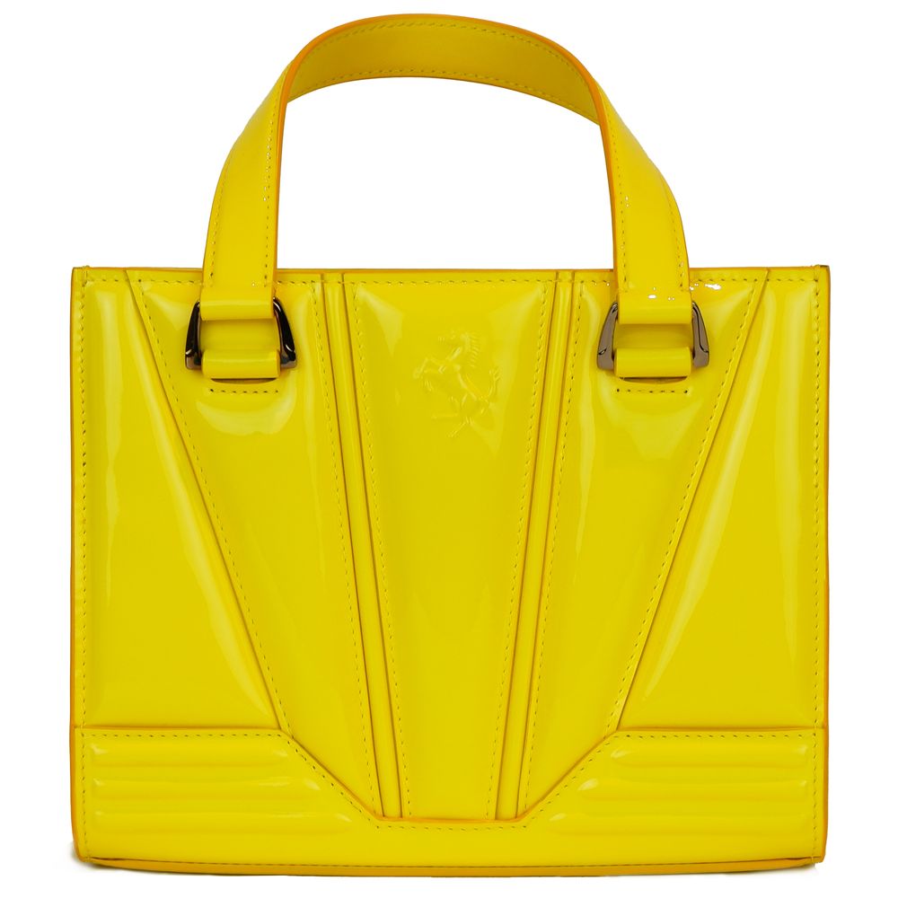 Bolso de cuero amarillo