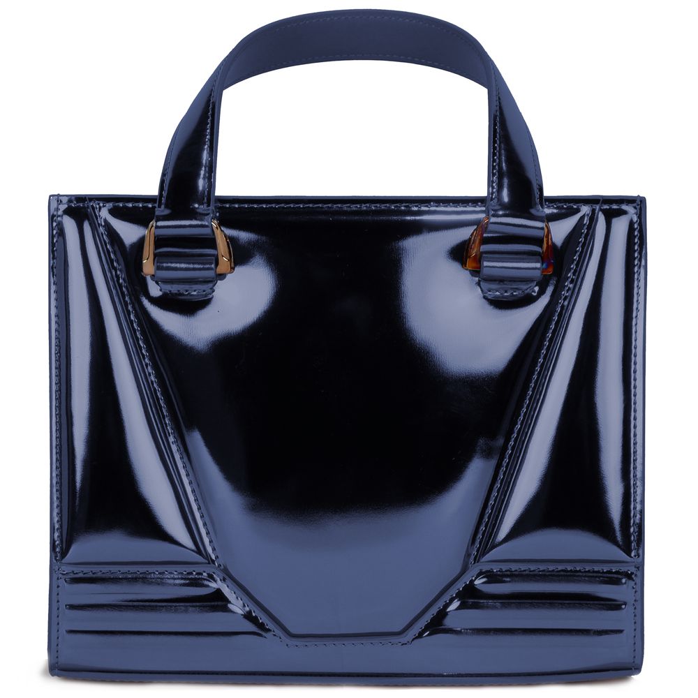 Bolso de cuero azul
