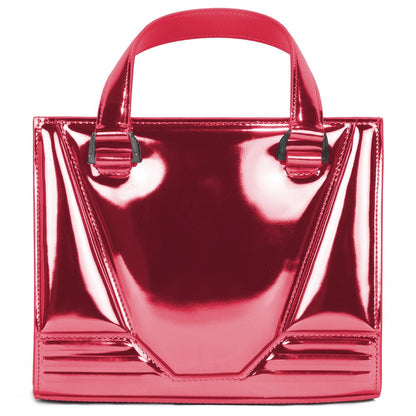 Bolso de piel color fucsia