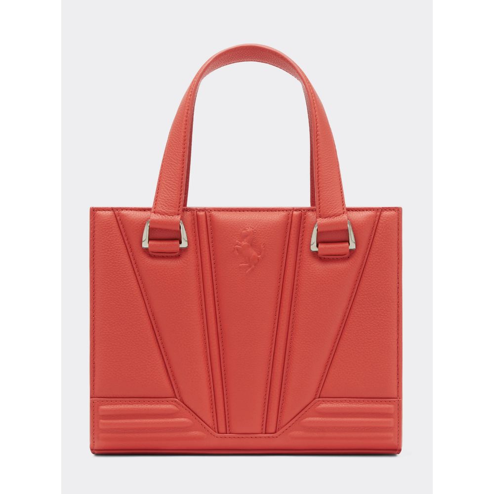 Bolso de cuero rojo