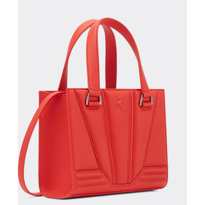 Bolso de cuero rojo