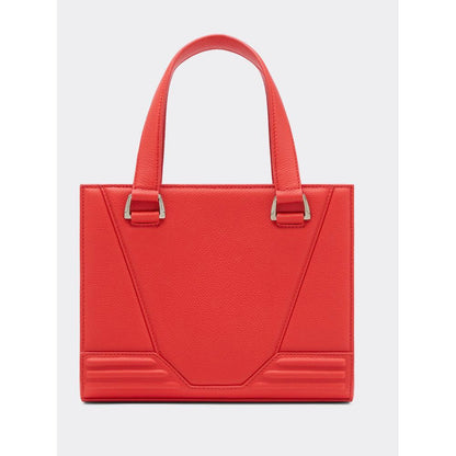 Bolso de cuero rojo