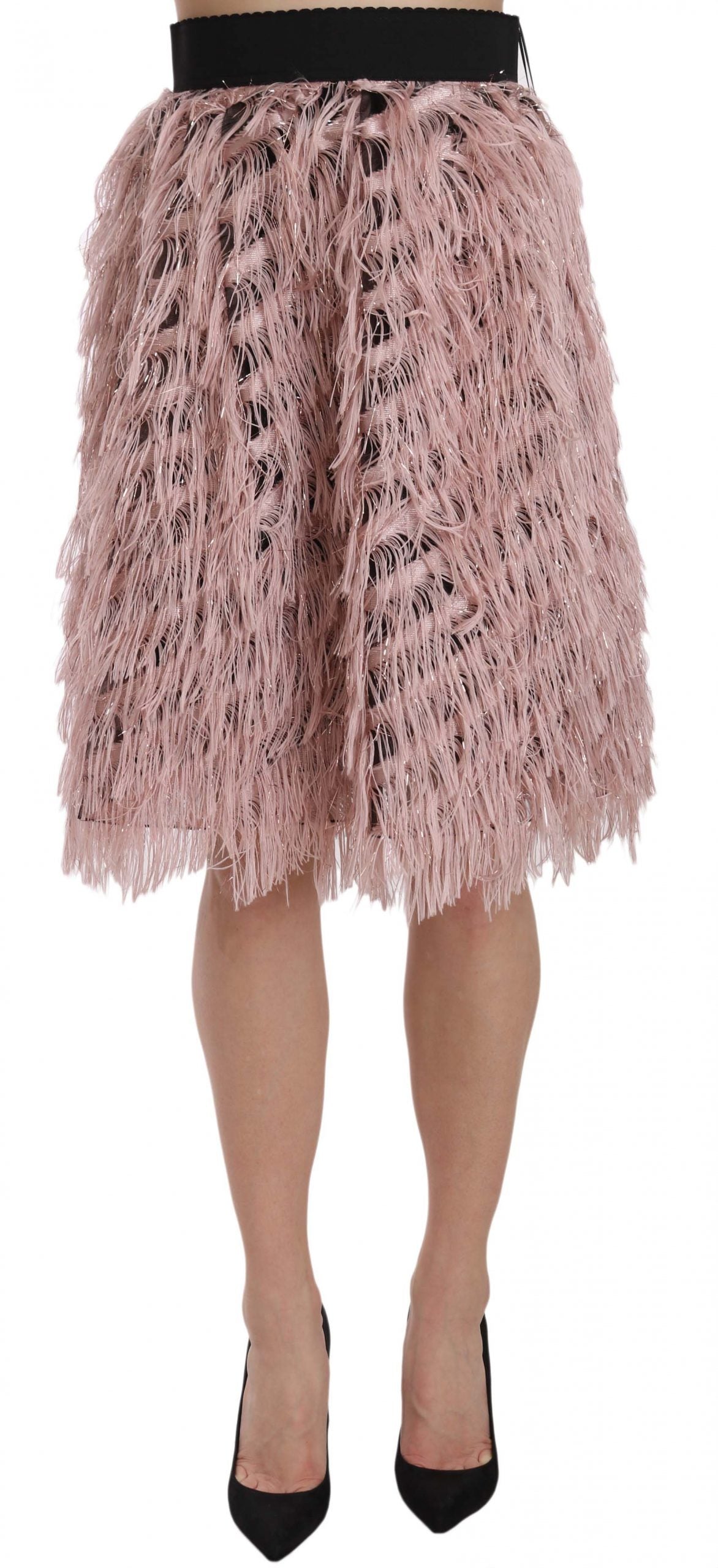 Falda de cintura elástica ancha de alta moda