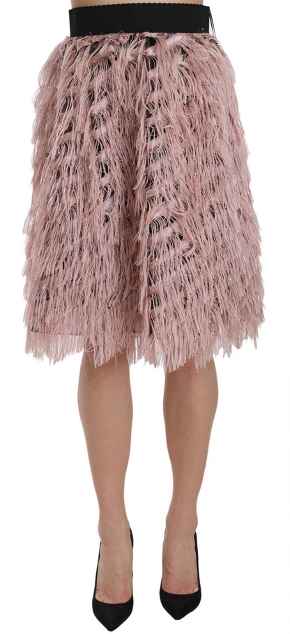 Falda de cintura elástica ancha de alta moda