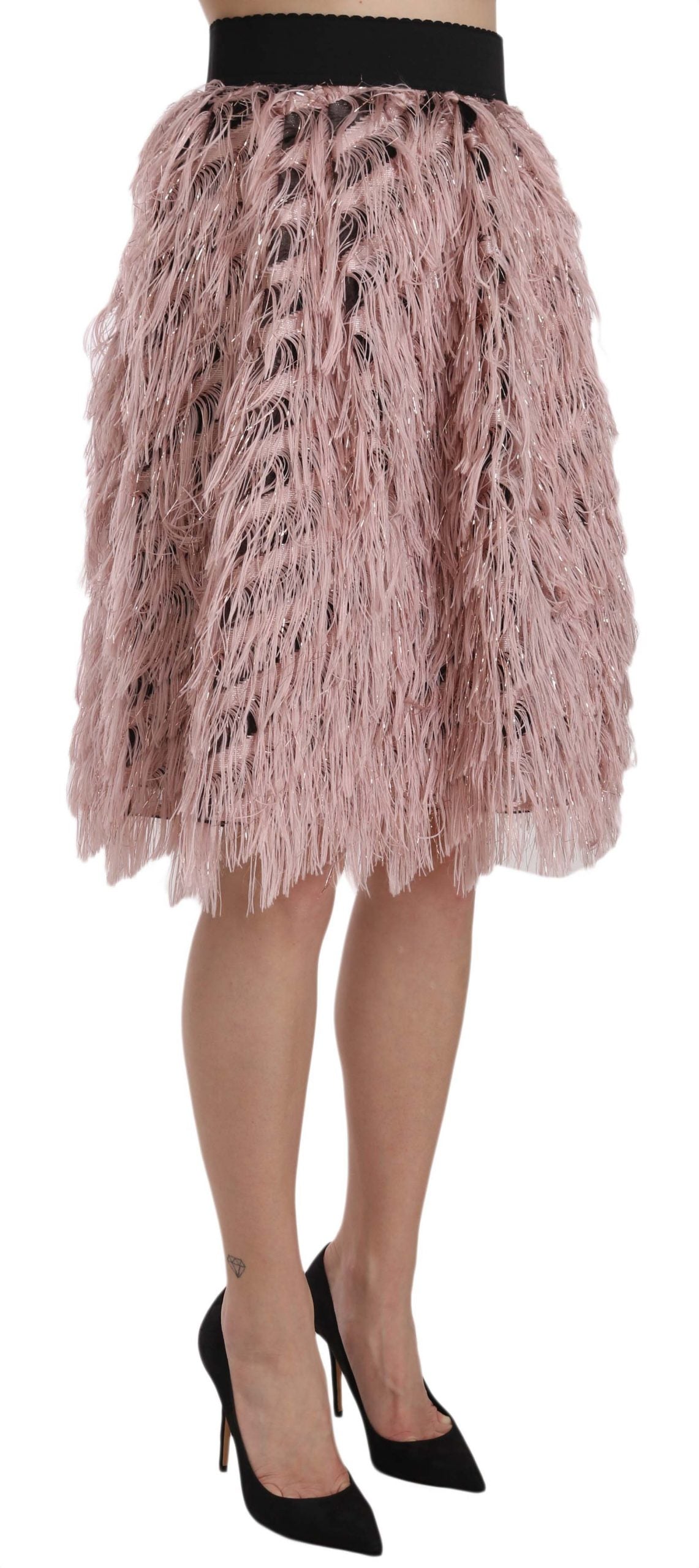 Falda de cintura elástica ancha de alta moda