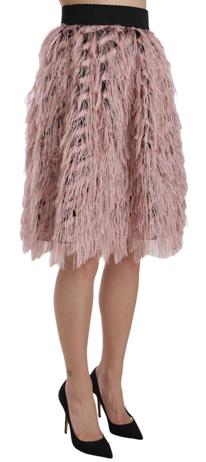 Falda de cintura elástica ancha de alta moda