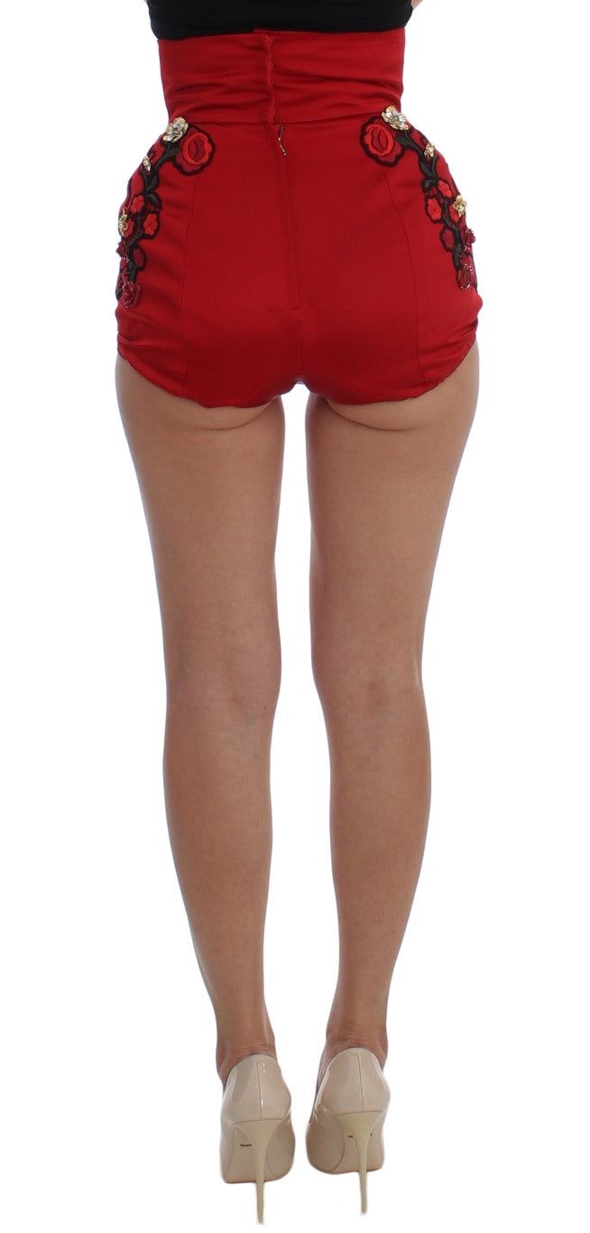 Pantalones cortos de seda bordados de Sicilia encantada