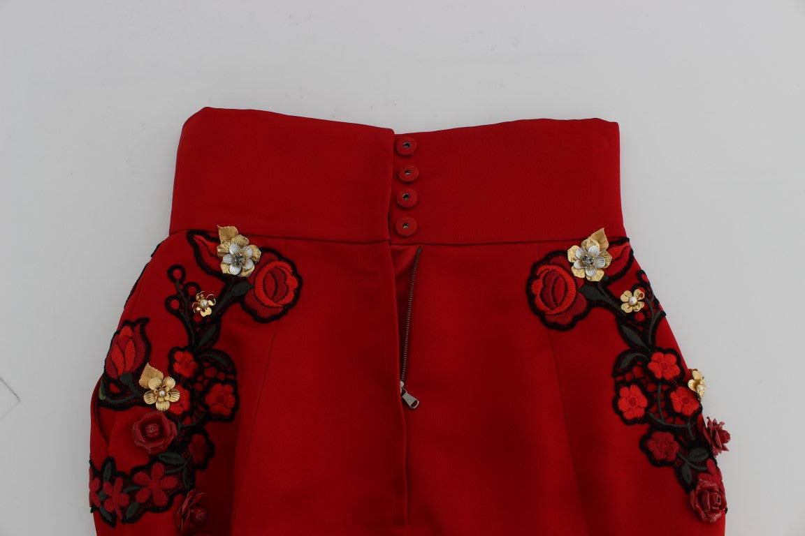 Pantalones cortos de seda bordados de Sicilia encantada