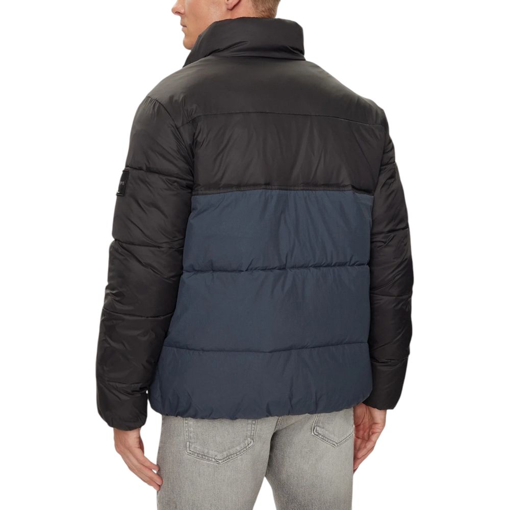 Blue Recycled Polyamide Jackets & Coat