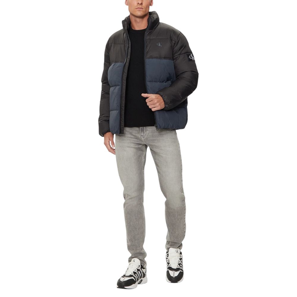 Blue Recycled Polyamide Jackets & Coat