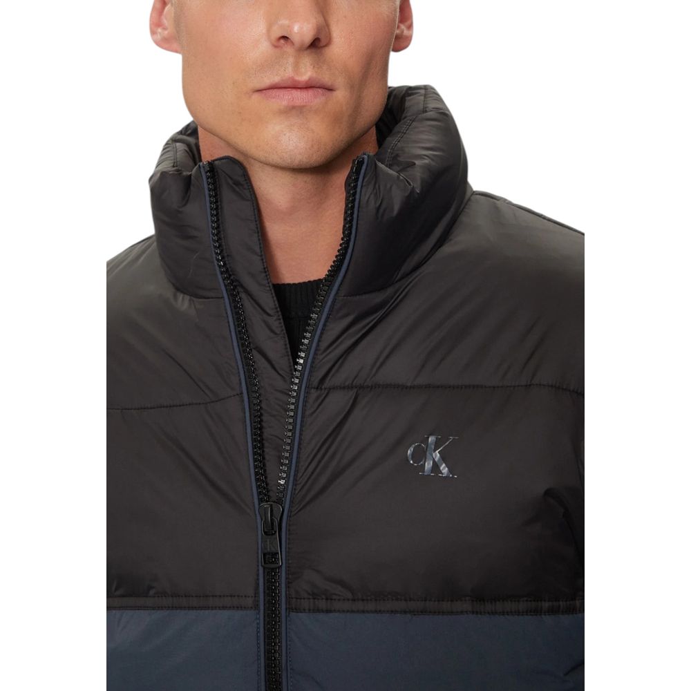 Blue Recycled Polyamide Jackets & Coat