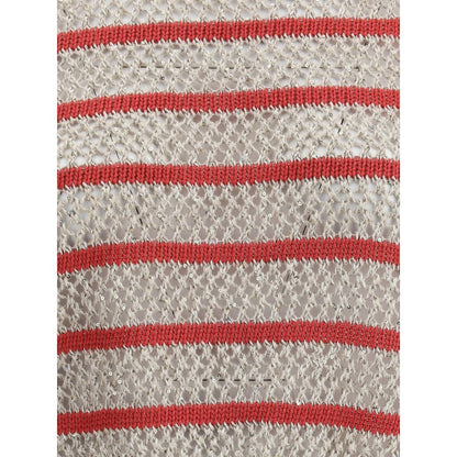 Sweater in perforated knit