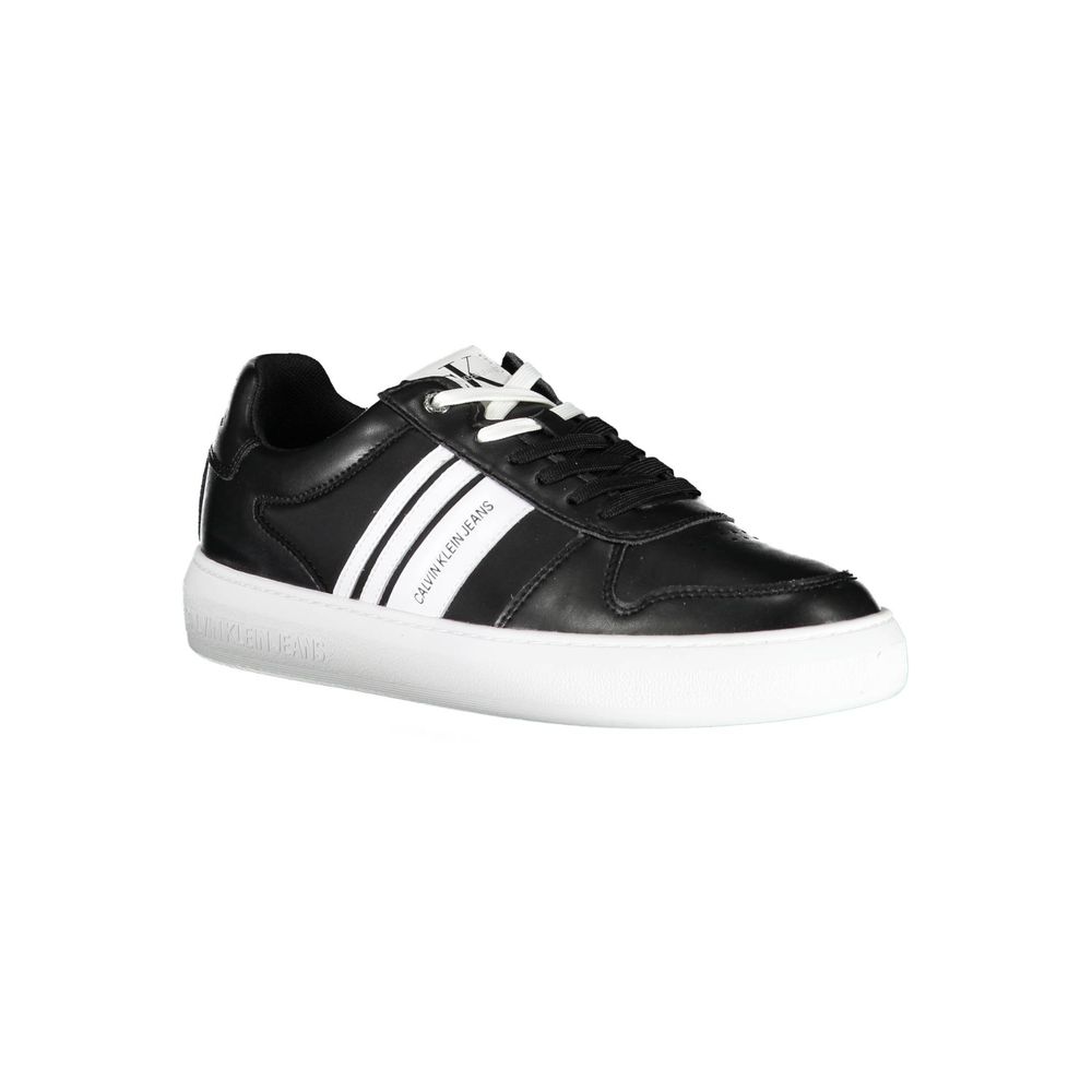 Zapatillas deportivas negras de poliéster para hombre