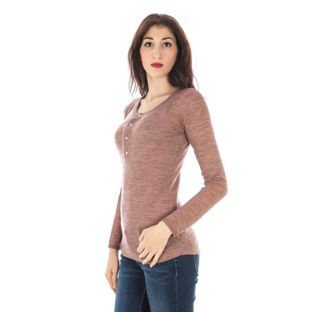 Suéter de lana rosa