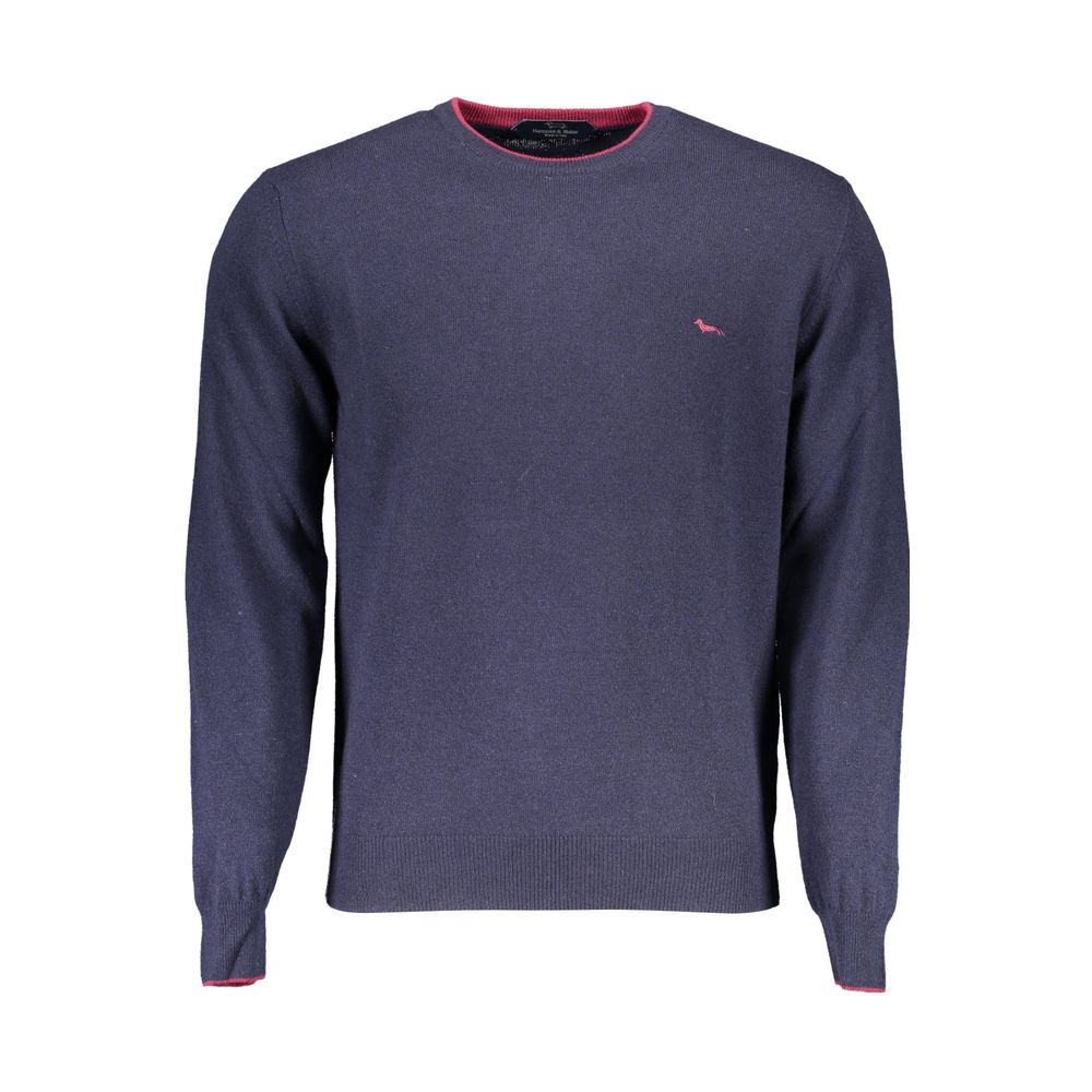 Suéter de lana azul para hombre