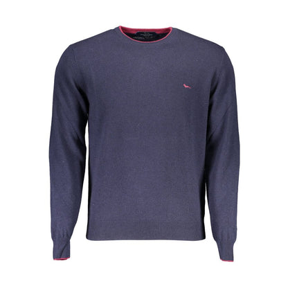 Suéter de lana azul para hombre