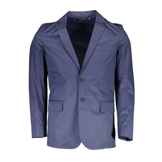 Chaqueta de algodón azul para hombre