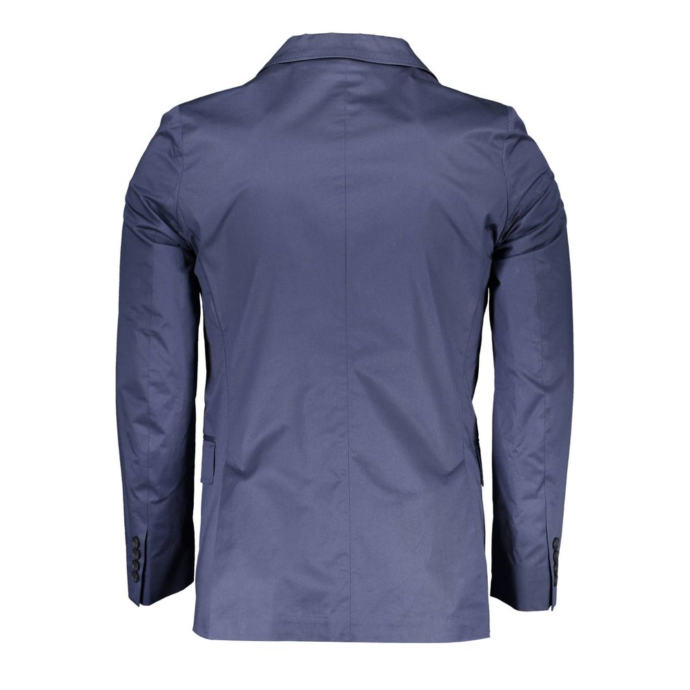 Chaqueta de algodón azul para hombre