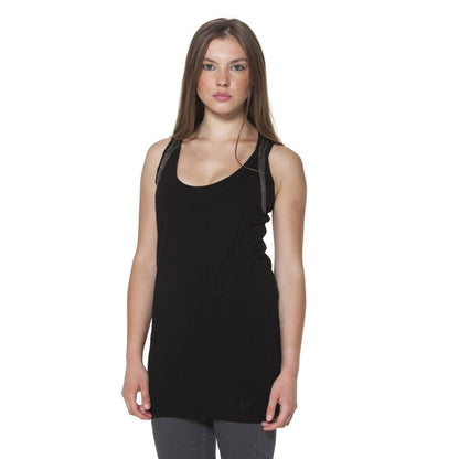 Black Polyester Unisex Tank