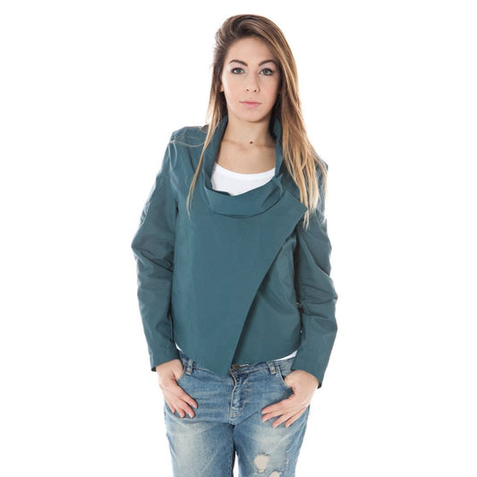 Chaqueta de mujer de poliamida verde