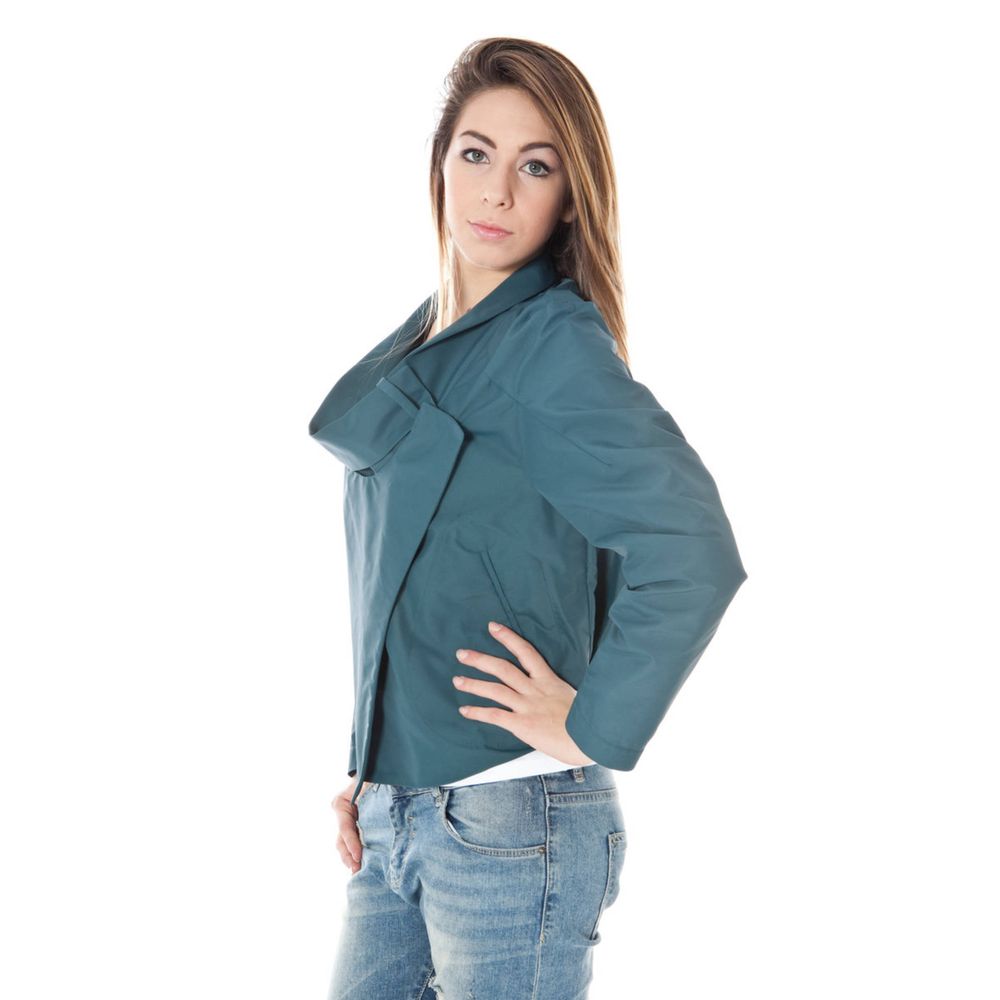 Chaqueta de mujer de poliamida verde