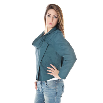 Chaqueta de mujer de poliamida verde