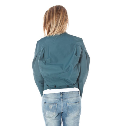 Chaqueta de mujer de poliamida verde